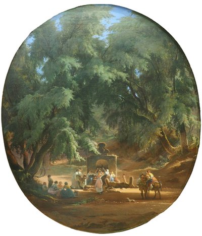 At the Forest Well by Alfred von Schüssler